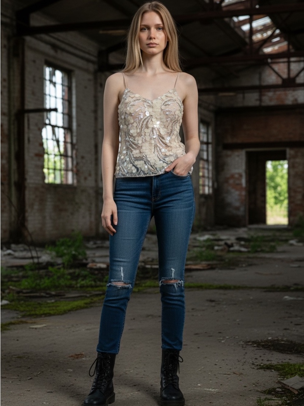 Anthropology T Back Lady’s Embellished Sleeveless Top NWT Size XS